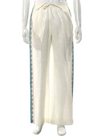 Pre-owned Casablanca Linen Sweatpants W/ Tags In Neutral