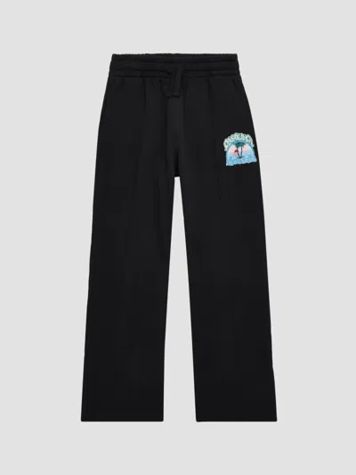 Casablanca Little Kid's & Kid's Palm Tree Emblem Sweatpants In Blue