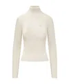 Casablanca Logo-appliqué Wool Jumper In White