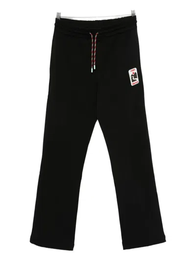 CASABLANCA LOGO-APPLIQUÉ DRAWSTRING TRACK PANTS