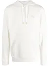 Casablanca Logo-patch Drawstring Hoodie In White