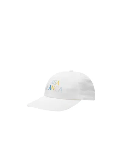 Casablanca Logo Baseball Cap In White
