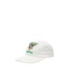 Casablanca Baseball Cap Cotton Curved Brim In White