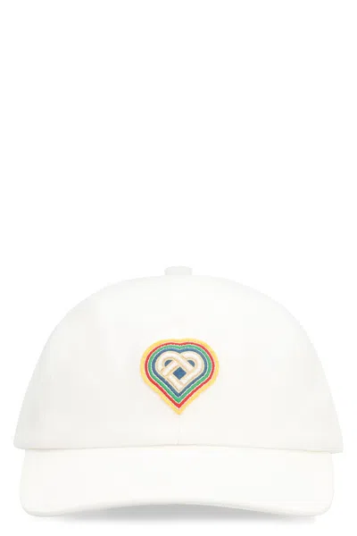 Casablanca Logo Baseball Cap In White