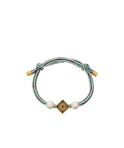 Casablanca Logo Bracelet In Green