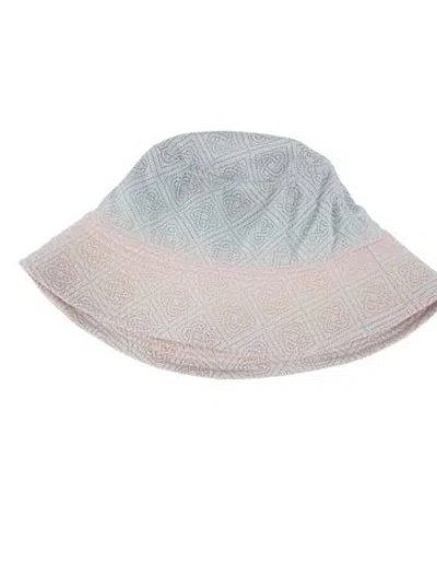 Pre-owned Casablanca Logo Bucket Hat In White