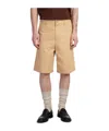 Casablanca Logo Button Shorts In Brown