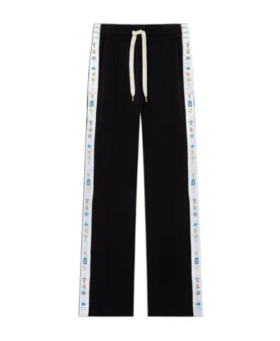 Casablanca Logo Casual Pants In Black