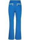 Casablanca Logo-charm Flared Trousers In 蓝色