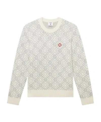Casablanca Logo Color-block Sweater In Neutral