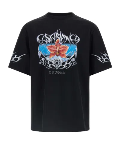 CASABLANCA LOGO CREW NECK T-SHIRT
