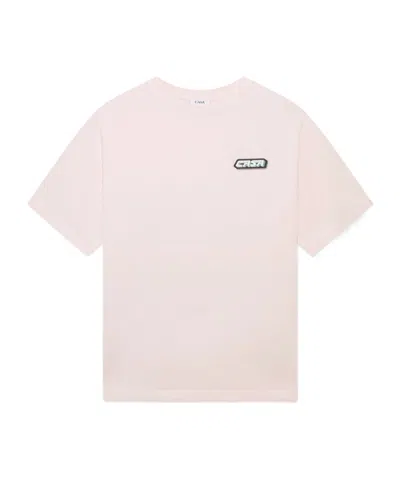 Casablanca Logo Crew Neck T-shirt In Pink