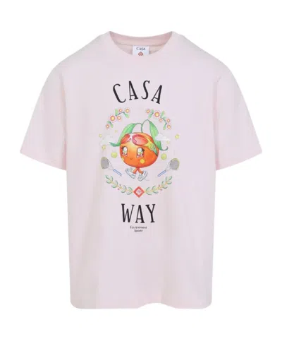 CASABLANCA LOGO CREW NECK T-SHIRT