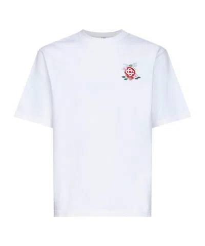 CASABLANCA LOGO CREW NECK T-SHIRT