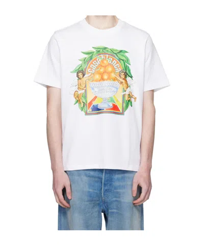 CASABLANCA LOGO CREW NECK T-SHIRT