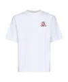 Casablanca Oversized T-shirt With Dragonfly Floral Print In White