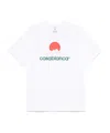 Casablanca White Crewneck T-shirt With Logo On The Front In Cotton Man In White