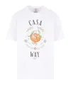 Casablanca Print T-shirt In White