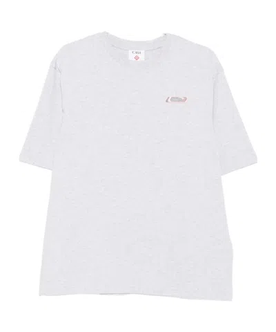 Casablanca Logo Crew Neck T-shirt In White
