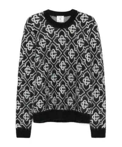 CASABLANCA LOGO CREWNECK SWEATER