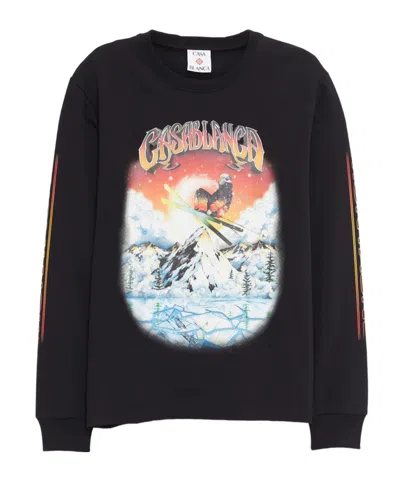 CASABLANCA LOGO CREWNECK SWEATSHIRT