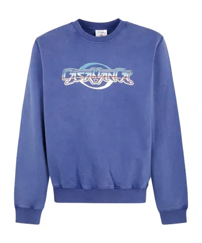 CASABLANCA LOGO CREWNECK SWEATSHIRT