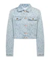 Casablanca Blue Button Denim Jacket In Blue