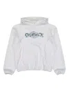 Casablanca Logo-detail Long-sleeve Hoodie In White
