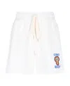 Casablanca Logo Drawstring Shorts In White