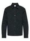 Casablanca Monogram Denim Shirt In Black