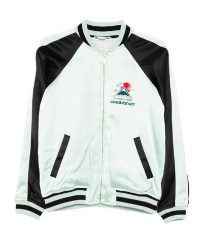 CASABLANCA LOGO EMBROIDERED CASUAL JACKET