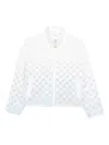 Casablanca Logo-embroidered Fleece-texture Jacket In White