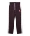 Casablanca Logo Embroidered Patch Sweatpants In Brown