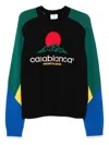 Casablanca Crewneck Merino Wool Jumper In Multi