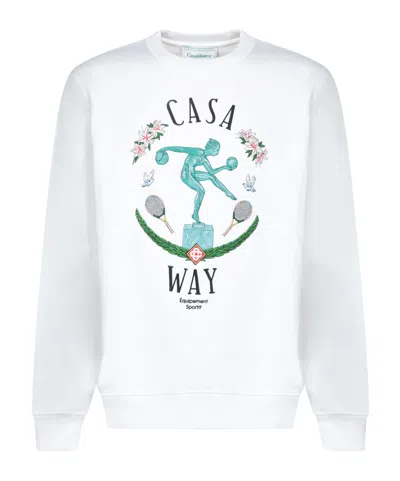 CASABLANCA CASABLANCA LOGO EMBROIDERED SWEATSHIRT