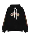 Casablanca Logo Hooded Sweatshirt In Black