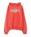 Casablanca Graphic-print Drawstring Hoodie In Red