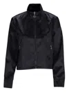 Casablanca Monogram Pattern High Collar Jacket In Black