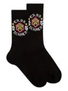 Casablanca Logo-jacquard Socks In Black