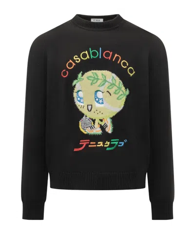 CASABLANCA LOGO KNITTED SWEATER