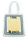 CASABLANCA LOGO KNITTED TOTE