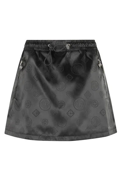 Casablanca Elastic Waist Skirt In Black