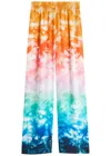 Casablanca Pants In Multicolor Silk In Multicoloured