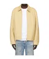 Casablanca Beige Cotton Monogram Jacquard Jacket In Neutral