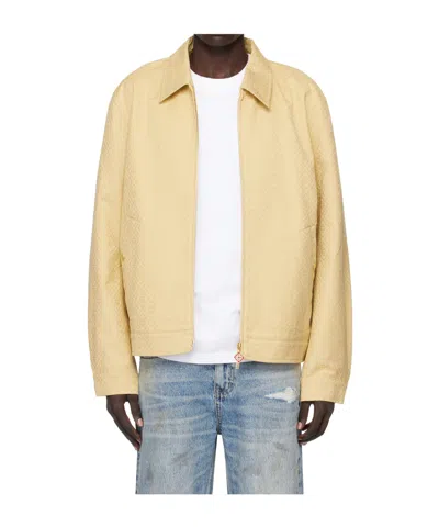 CASABLANCA LOGO-MOTIF ZIP-FRONT JACKET