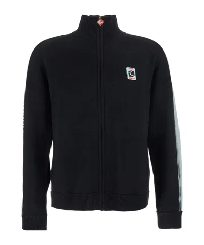 CASABLANCA LOGO PATCH CARDIGAN