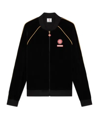 Casablanca Logo Patch Casual Jacket In Black