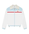 Casablanca Logo Patch Casual Jacket In White