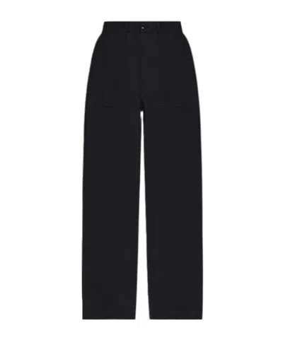 Casablanca Logo Patch Casual Pants In Black