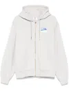 Casablanca Logo-patch Hoodie In Grey